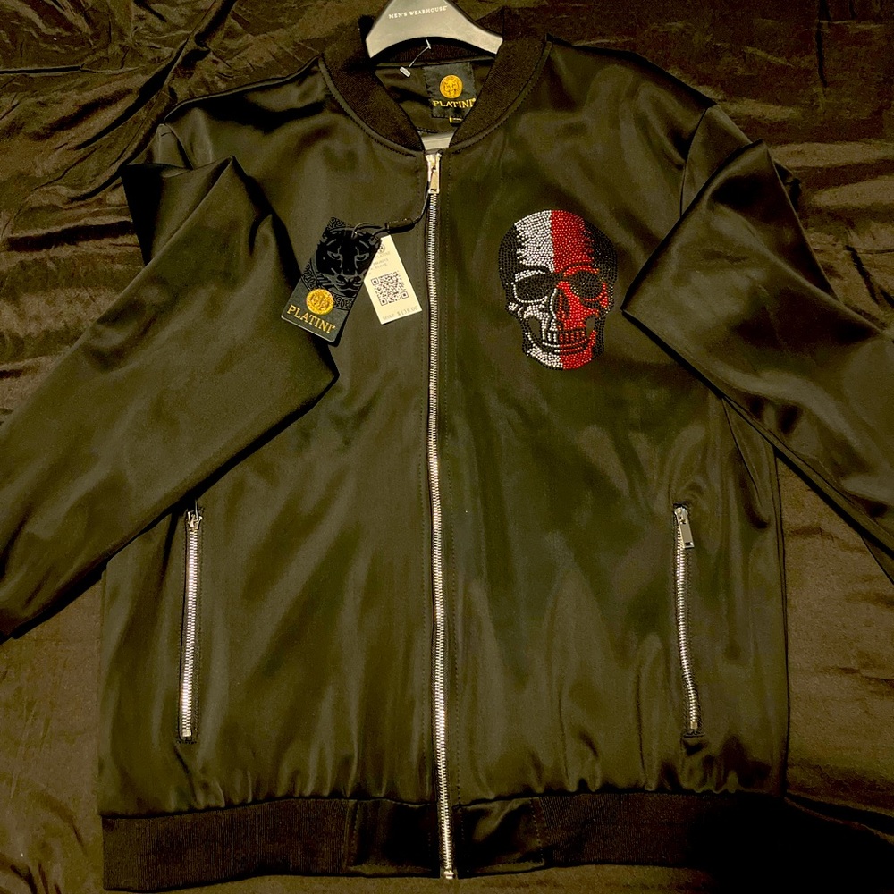 Platini black bomber jacket